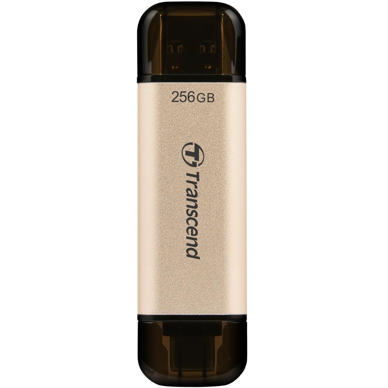 Накопичувач Transcend 256GB USB 3.2 Type-A + Type-C JetFlash 930 Black R420/W400MB/s