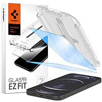 Spigen Защитное стекло для Apple Iphone 13 Pro Max tR EZ Fit Transparency Sensor Open (Anti-BlueLight/2P)