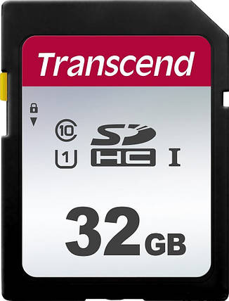 Карта пам'яті Transcend SD 32GB C10 UHS-I R100/W20MB/s, фото 1