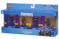 Набір колекційних фігурок Domez Fortnite Launch Squad Omega, Raven, Elite Agent, Black Knight