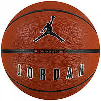 Мяч баскетбольный Nike JORDAN ULTIMATE 2.0 8P DEFLATED Коричневый, Черный размер 7 (J.100.8254.855.07)