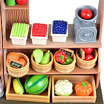 Ігровий набір Li’l Woodzeez WZ6630 — фермерський ринок, продуктовий прилавок з аксесуарами, фото 3