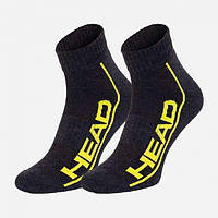 Шкарпетки Head Performance quarter 2-pack grey/yellow Сірий Жовтий 43/46 (791019001-009)