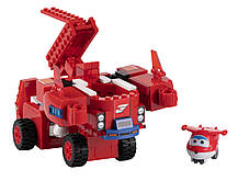 Конструктор-трансформер Super Wings — Small Blocks 2-in-1 Buildable Transforming Vehicle Jett, Джетт (EU385005), фото 4
