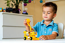 Конструктор-трансформер Super Wings — Small Blocks 2-in-1 Buildable Transforming Vehicle Donnie, Донні (EU385007), фото 2