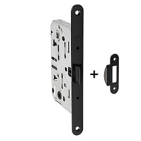 Замок для міжкімнатних дверей SIBA SB9650 із засувкою BLACK