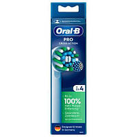 Сменные насадки для электрической зубной щетки ORAL-B CrossAction Pro 4 шт, Х-образные щетинки