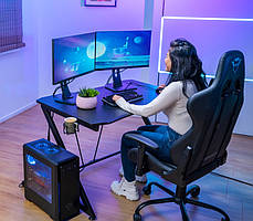 Стіл Trust GXT711X DOMINUS DESK BLACK, фото 3