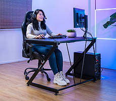 Стіл Trust GXT711X DOMINUS DESK BLACK, фото 4