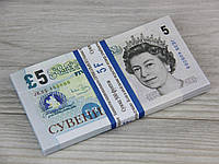 Сувенирные 5 £ пачка 80шт Банк приколов для игр и праздников