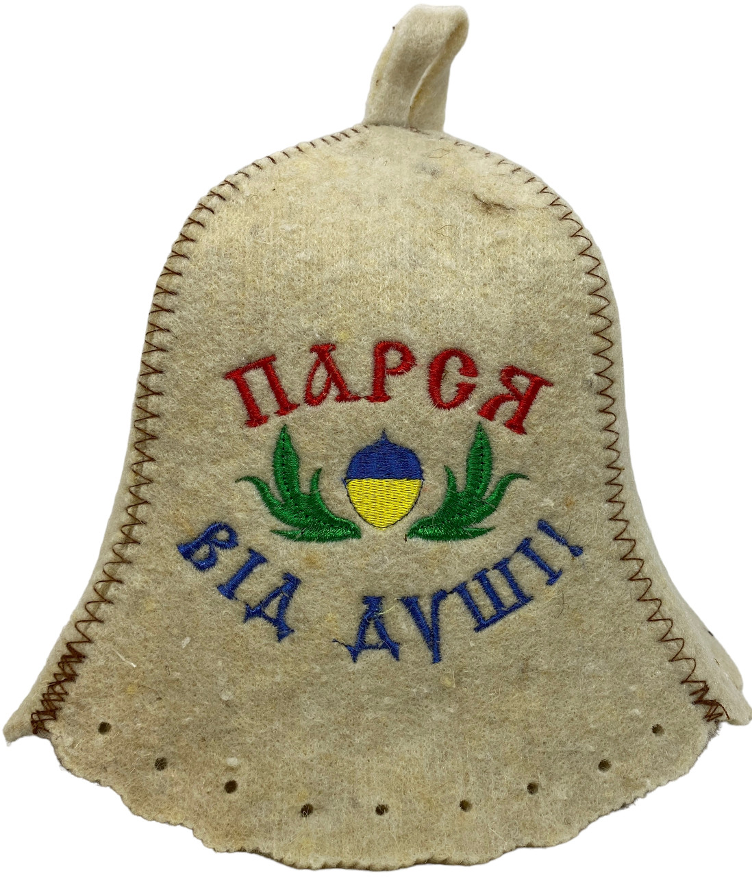 Шапка для бані та сауни з вовни Парся від душі