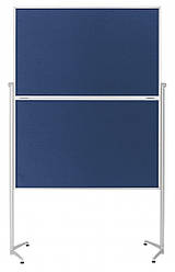 Дошка модераційна мобільна доладна 1200x1500 синя Magnetoplan Evolution+ Folding Felt-Blue Mobile