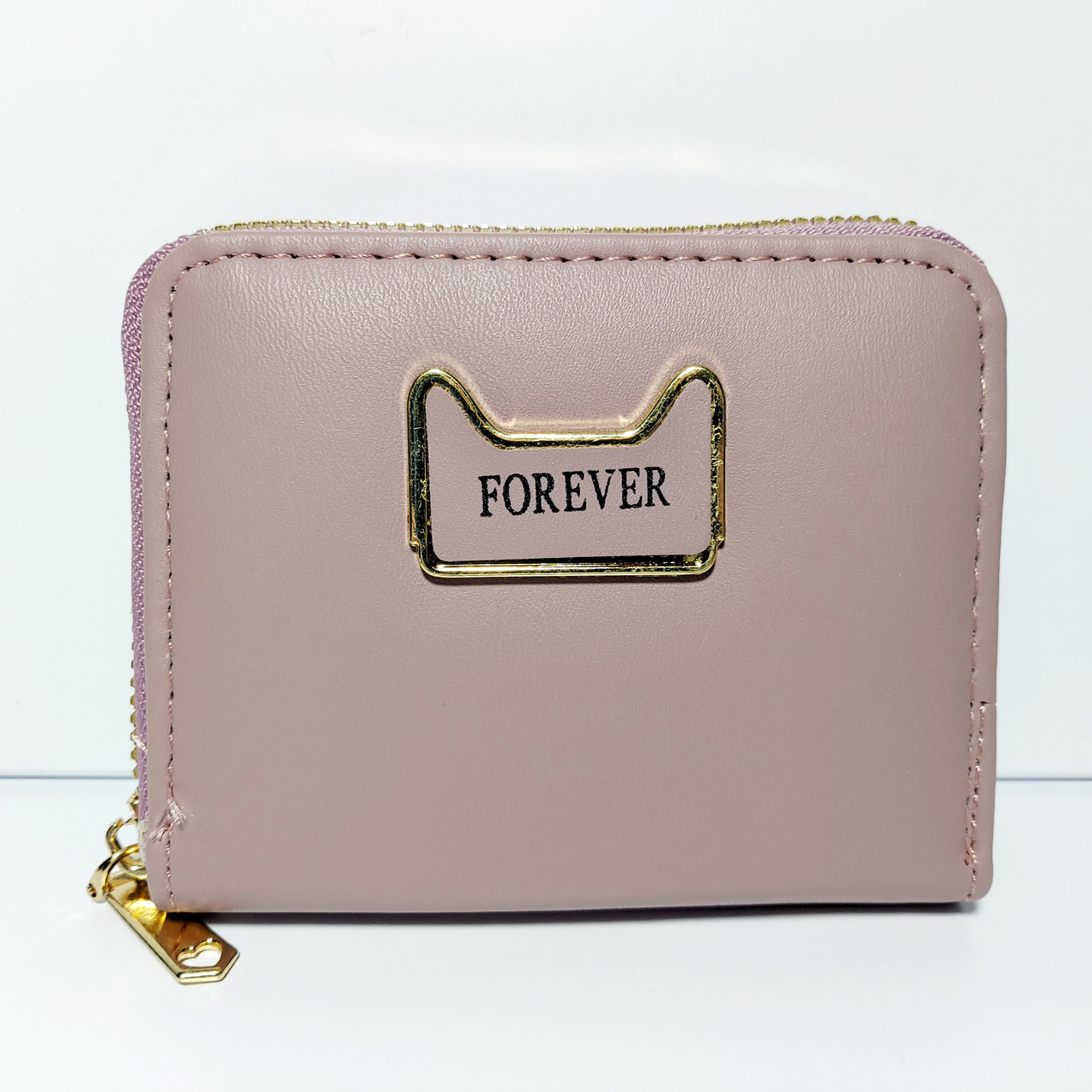 Гаманець маленький на блискавці з декором кот 09, фото 1