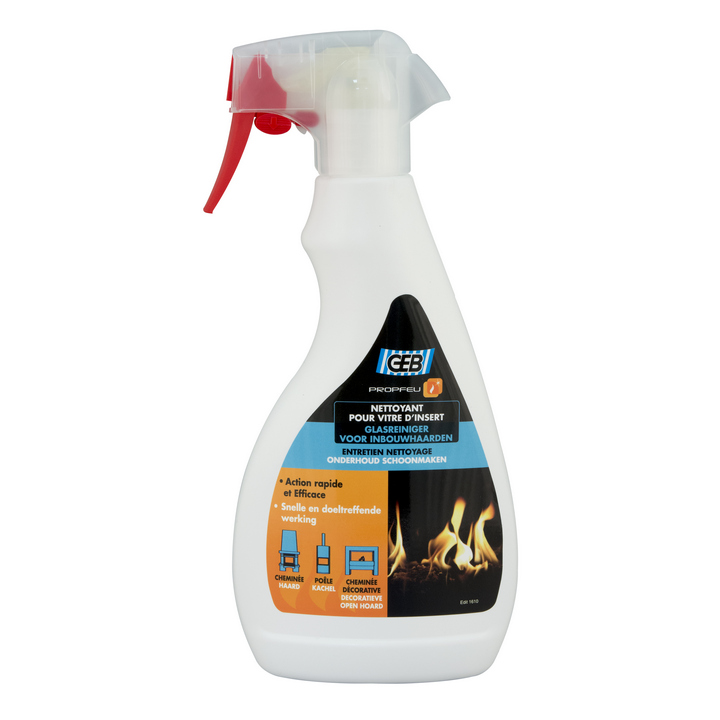 Засіб для чищення скла GEB Propfeu Net Vitres (500 мл.) для камінів і печей (Франція) 821506, фото 1