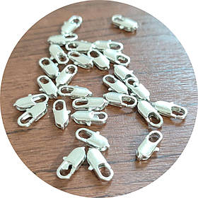 Застібка карабін-лобстер 12х4 мм, сталь 10шт.