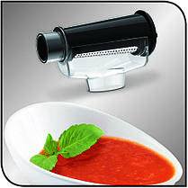 М'ясорубка Tefal, 1600Вт, чаша-1.9л, 3 решітки + для ковбас., 2 терки, насадка для томатів, пластик, білий, фото 5
