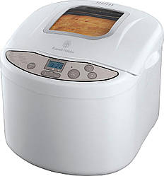 Хлібопічка Russell Hobbs, 660Вт, програм-12,  макс.вага -1кг, форма-прямокутник, пластик, білий