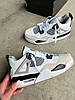 Жіночі чоловічі кросівки Nike Air Jordan 4 Retro Military black Premium Найк Джордан Ретро IV Мілітарі підліткові, фото 2