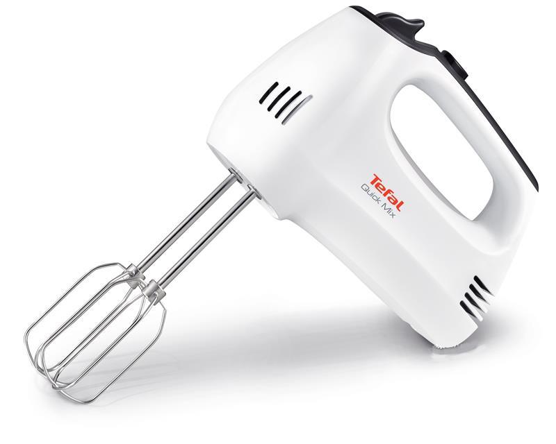 Міксер Tefal  ручний QUICK MIX, 300Вт, насадки -4, турборежим, біло-сірий