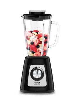 Блендер Tefal стаціонарний Blendforce, 800Вт, чаша-1250мл, скло, чорний, фото 3