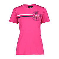 Женская малиновая футболка CMP WOMAN T-SHIRT,36/XS, 31D8676-B980