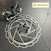 Дискове Гальмо  Zoom комплект для велосипеда, передній каліпер/супорт 140/160 + ротор Zoom 3D + Гальмівний трос