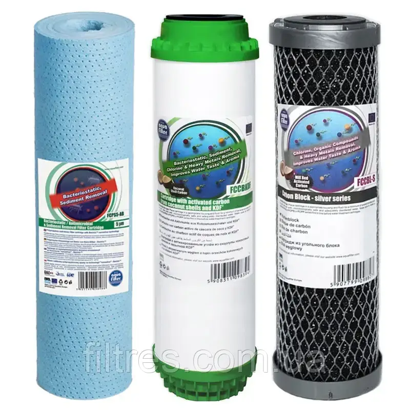 Комплект картриджів AQUAFILTER Хлор + Сіроводород