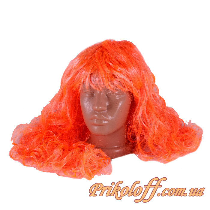 Перука вогненно- рудий, кучерява., фото 1