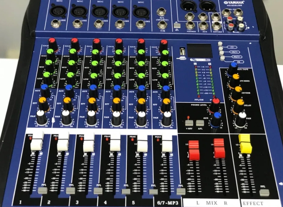 Аудиомикшер Mixer MX 606U Ямаха 6-канальный | Микшерный пульт bs - фото 2 - id-p1888601579