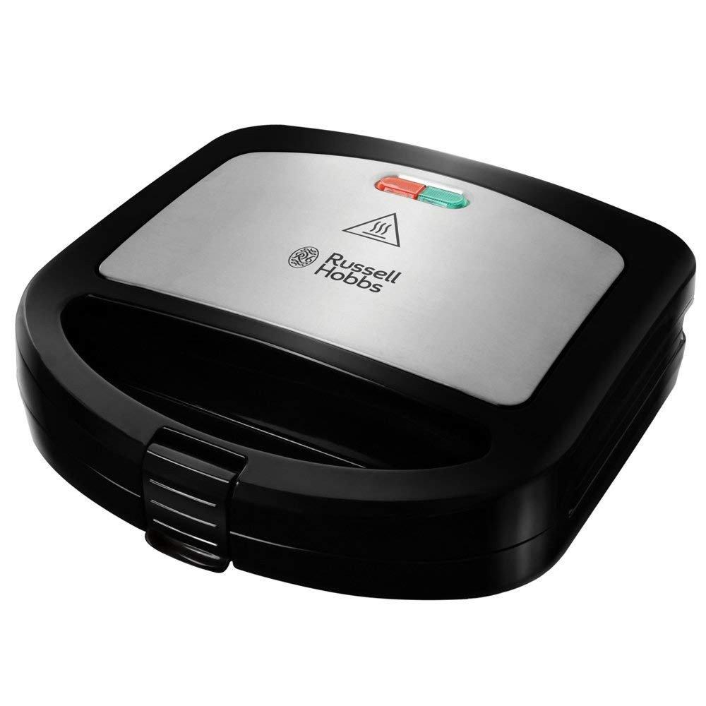 Сендвічмейкер Russell Hobbs, 700Вт, тефлон, корпус-нержав.сталь, пластик, чорний
