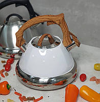 Чайник со свистком 3л из нержавеющей стали Edenberg EB-8823 Чайник для индукционных плит Чайник с толстым дном