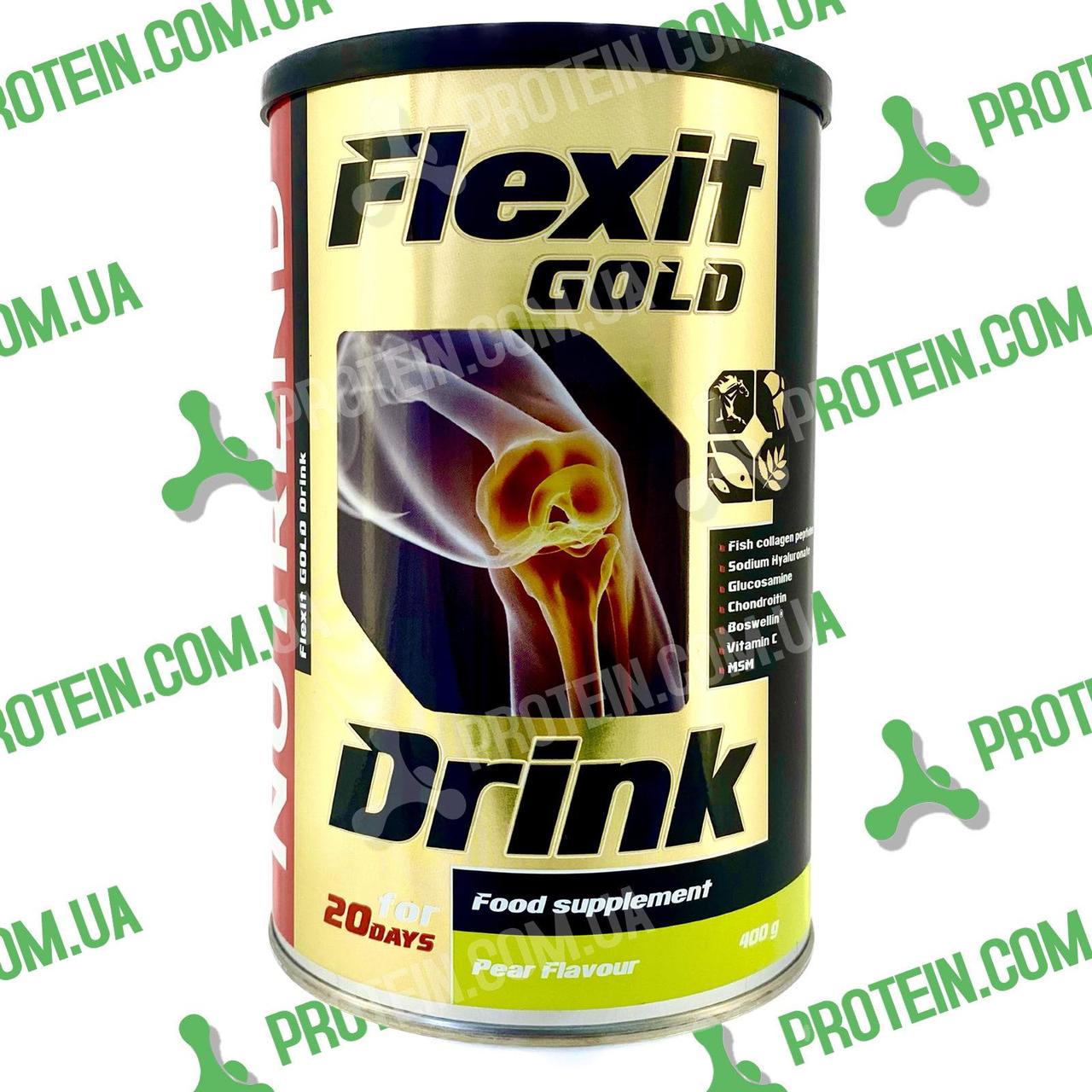 Хондропротектор з Колагеном Nutrend Flexit Drink Gold 400 г Pear Груша, фото 1