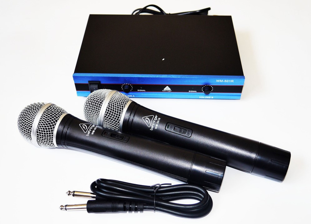 Радіосистема Behringer WM-501R, база, 2 мікрофона | радіомікрофон | бездротової мікрофон ts