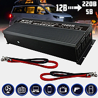 Преобразователь 7000W 12V UN-3062 (work 3000W)| Инвертор в машину | Автомобильный преобразователь напряжения