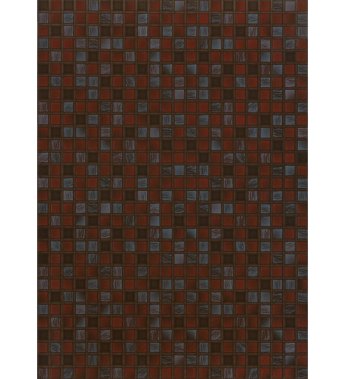 Керамічна плитка під мозаїку Квадро Бордовий 25x35