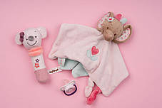 Комфортер слоник Nattou — Розі, фото 2