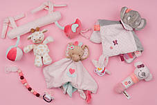 Комфортер слоник Nattou — Розі, фото 3