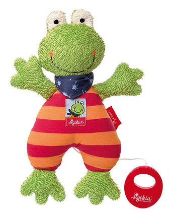 М’яка іграшка sigikid — Жаба з м’якого плюшу, 27 см, фото 1