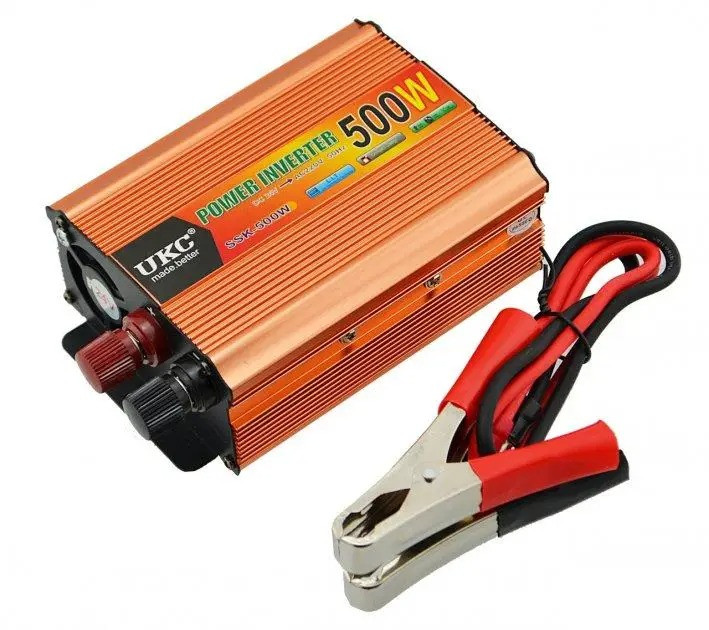Перетворювач струму автомобільний UKC-500W 12V SSK інвертор перетворює електрику DC/AC з 12 В на 220 В ts