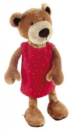 М’яка іграшка sigikid — Ведмедик у платті, 40 см, фото 2