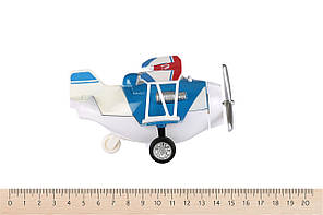 Літак металевий інерційний Same Toy Aircraft синій, фото 2