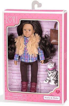 Лялька LORI Марія і кішка Мока 15см, фото 3