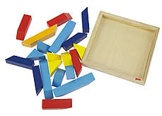 Пазл дерев'яний goki Світ форм-трикутники, фото 2