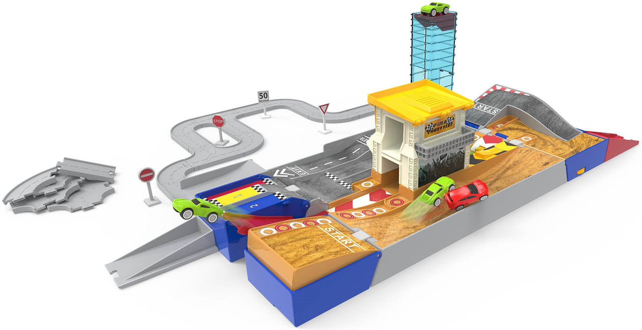 Ігровий набір DRIVEN Pocket Series — гоночна траса 2 в 1, 80 елементів