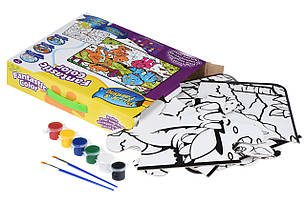 Пазл-розмальовка Same Toy Динозаври 12ел., фото 2