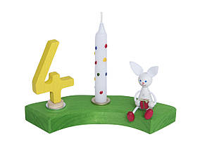 Цифра для свята NIC — 4, декоративна свічка, фото 3