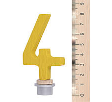 Цифра для свята NIC — 4, декоративна свічка, фото 4