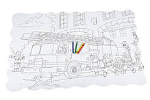 Пазл-розмальовка Same Toy Пожежна машина 50ел., фото 4