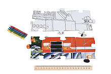 Пазл-розмальовка Same Toy Пожежна машина 50ел., фото 5