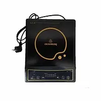 Настільна інфрачервона одноконфоркова кухонна плита електрична Crownberg з таймером 2000 Вт